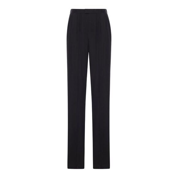 Saint Laurent Women Habotai Silk Pants
